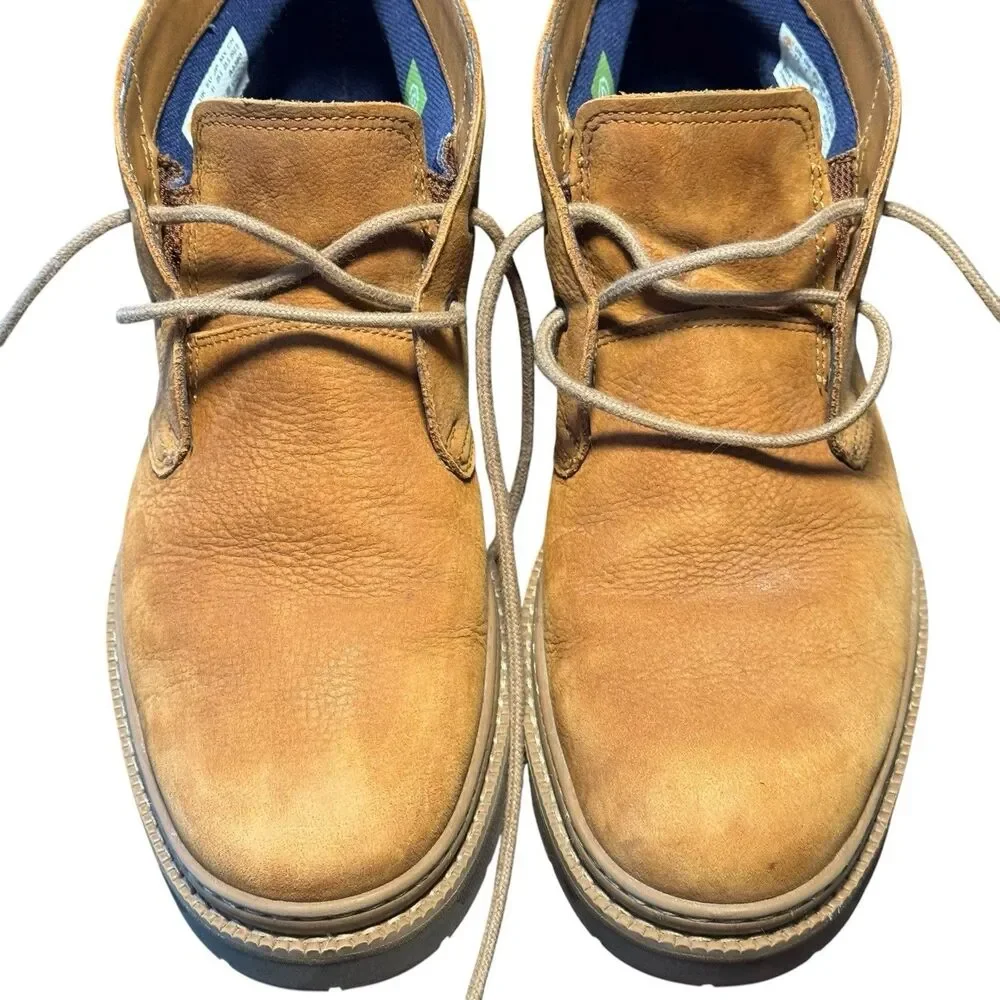 Timberland Mens 7.5 Port Union Waterproof Chukka Boots Brown TimberDry Leather